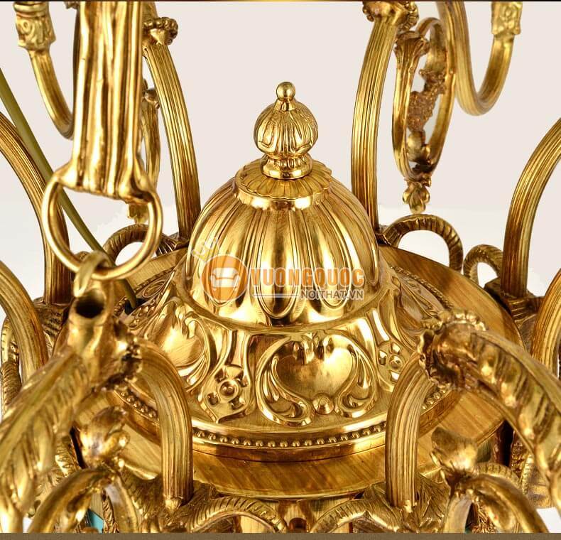 Đèn chùm đồng trang trí họa tiết tinh xảo abr154-13